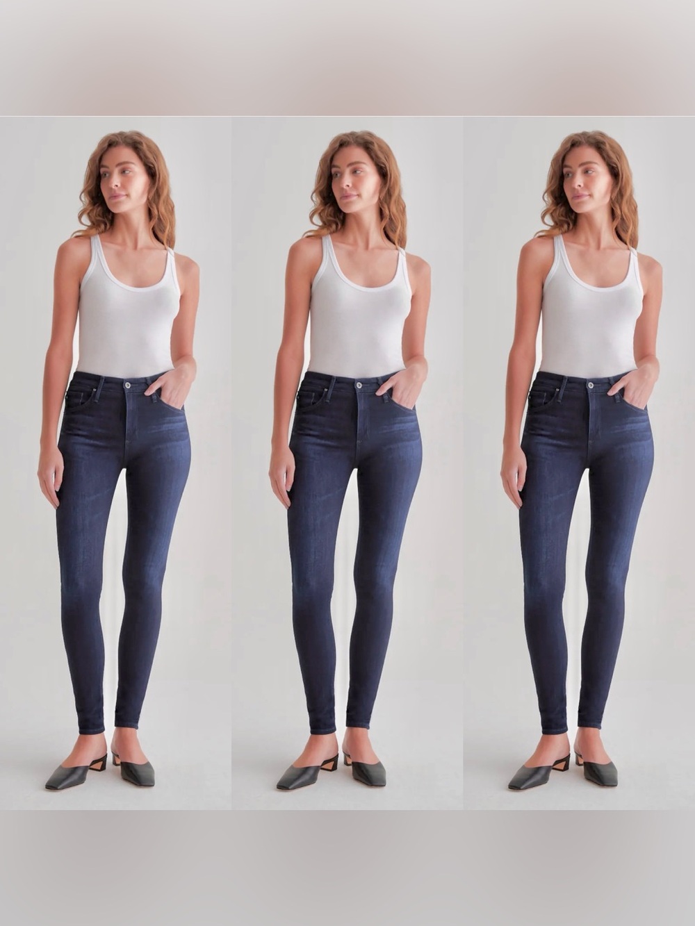 Adriano Goldschmied Farrah Skinny Denim Jeans in Medium Blue Wash (27)